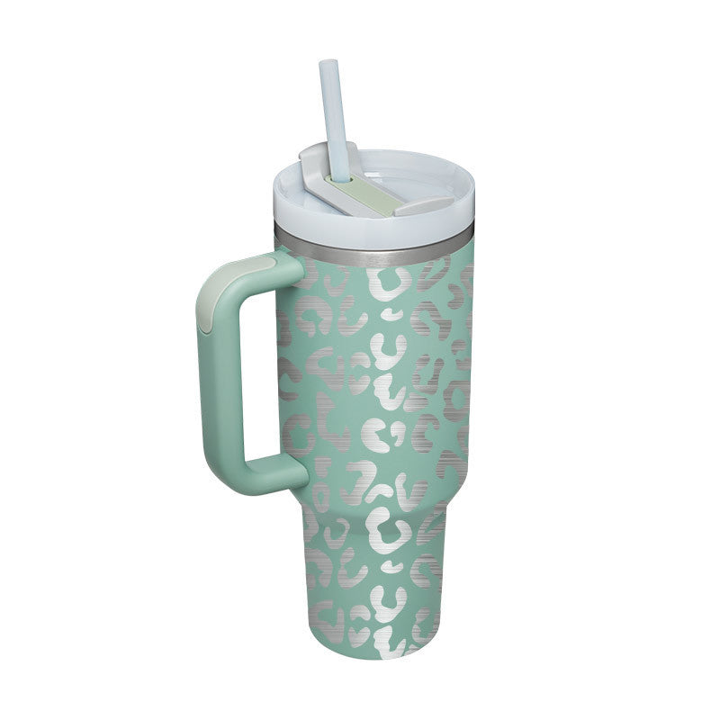 40oz Insulated Tumbler with Handle, Straw, and Lid - Life Hack Mart