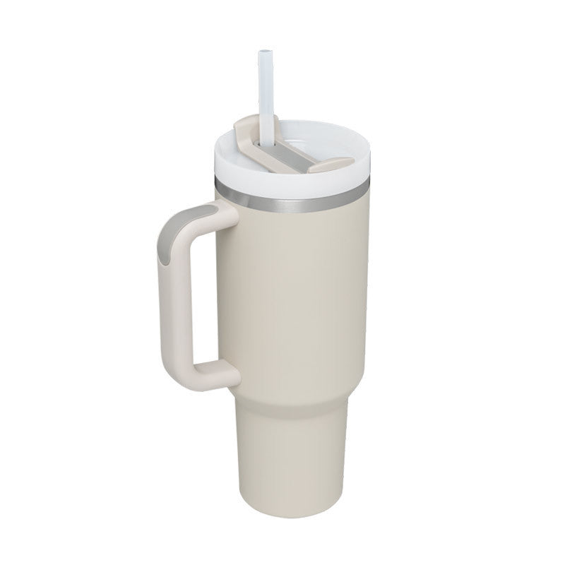 40oz Insulated Tumbler with Handle, Straw, and Lid - Life Hack Mart