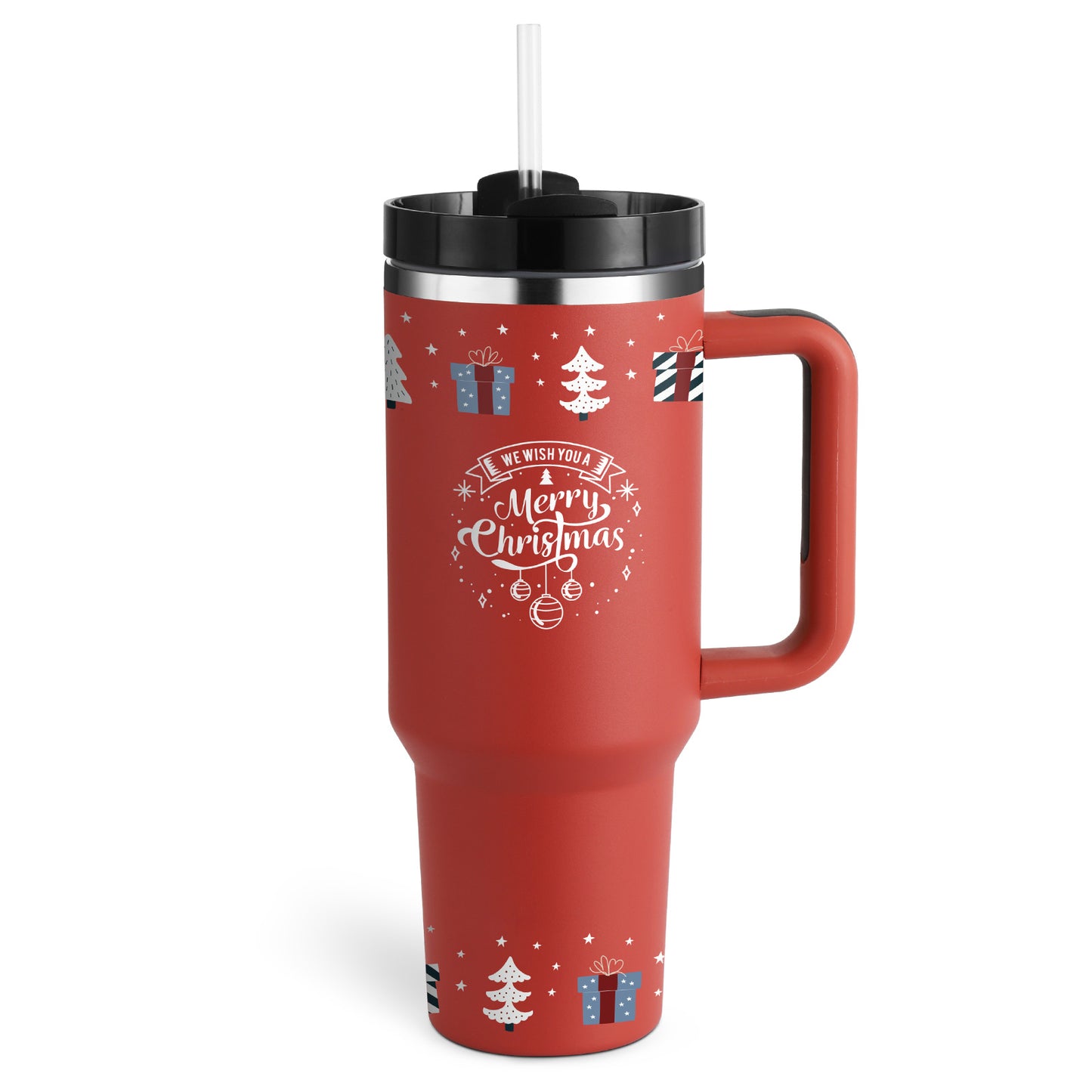 40oz Insulated Tumbler with Handle, Straw, and Lid - Life Hack Mart