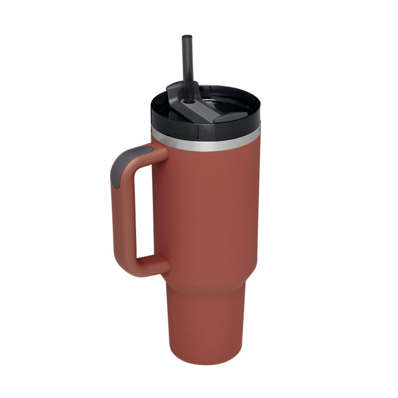 40oz Insulated Tumbler with Handle, Straw, and Lid - Life Hack Mart