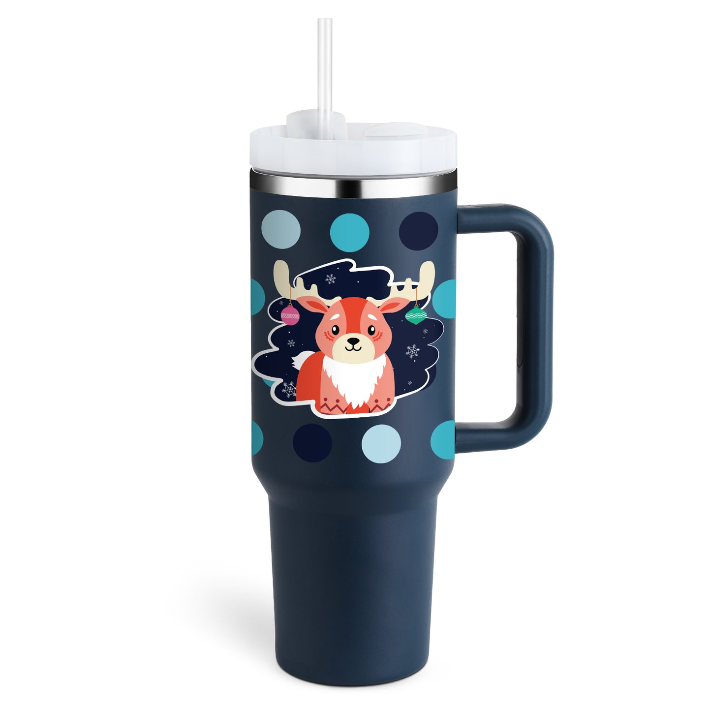 40oz Insulated Tumbler with Handle, Straw, and Lid - Life Hack Mart