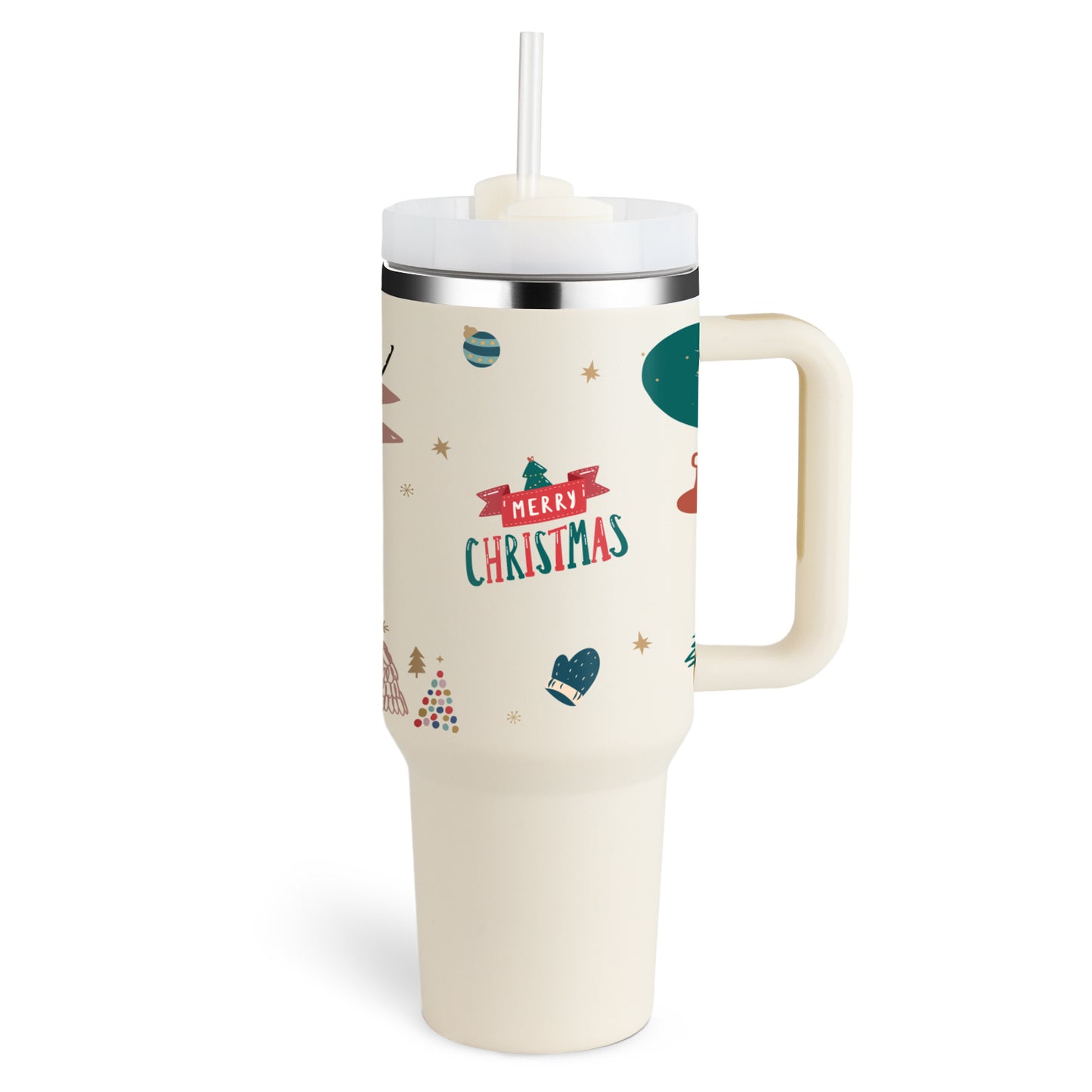 40oz Insulated Tumbler with Handle, Straw, and Lid - Life Hack Mart