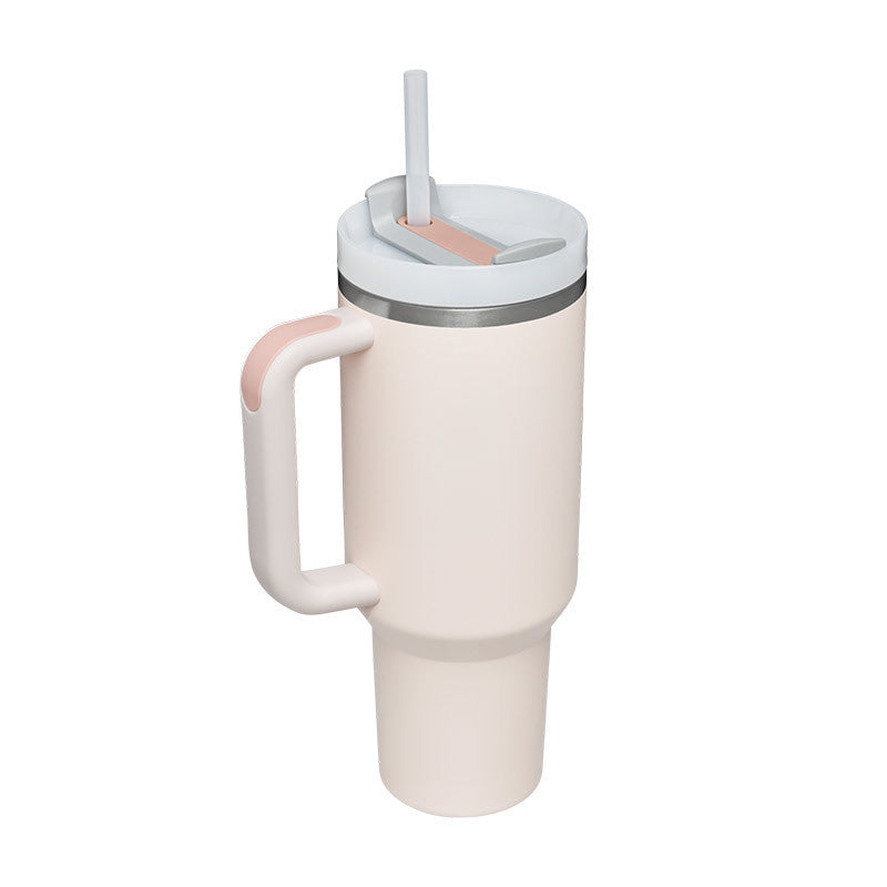 40oz Insulated Tumbler with Handle, Straw, and Lid - Life Hack Mart