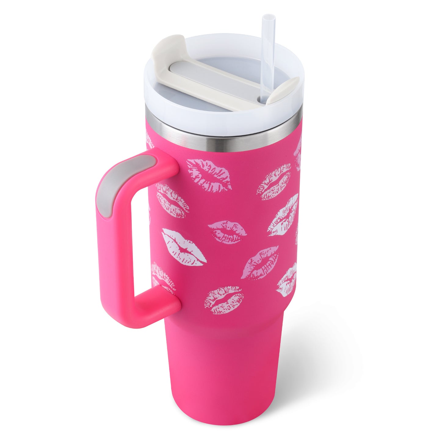 40oz Insulated Tumbler with Handle, Straw, and Lid - Life Hack Mart