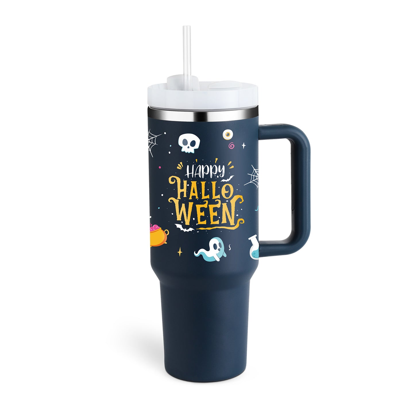 40oz Insulated Tumbler with Handle, Straw, and Lid - Life Hack Mart