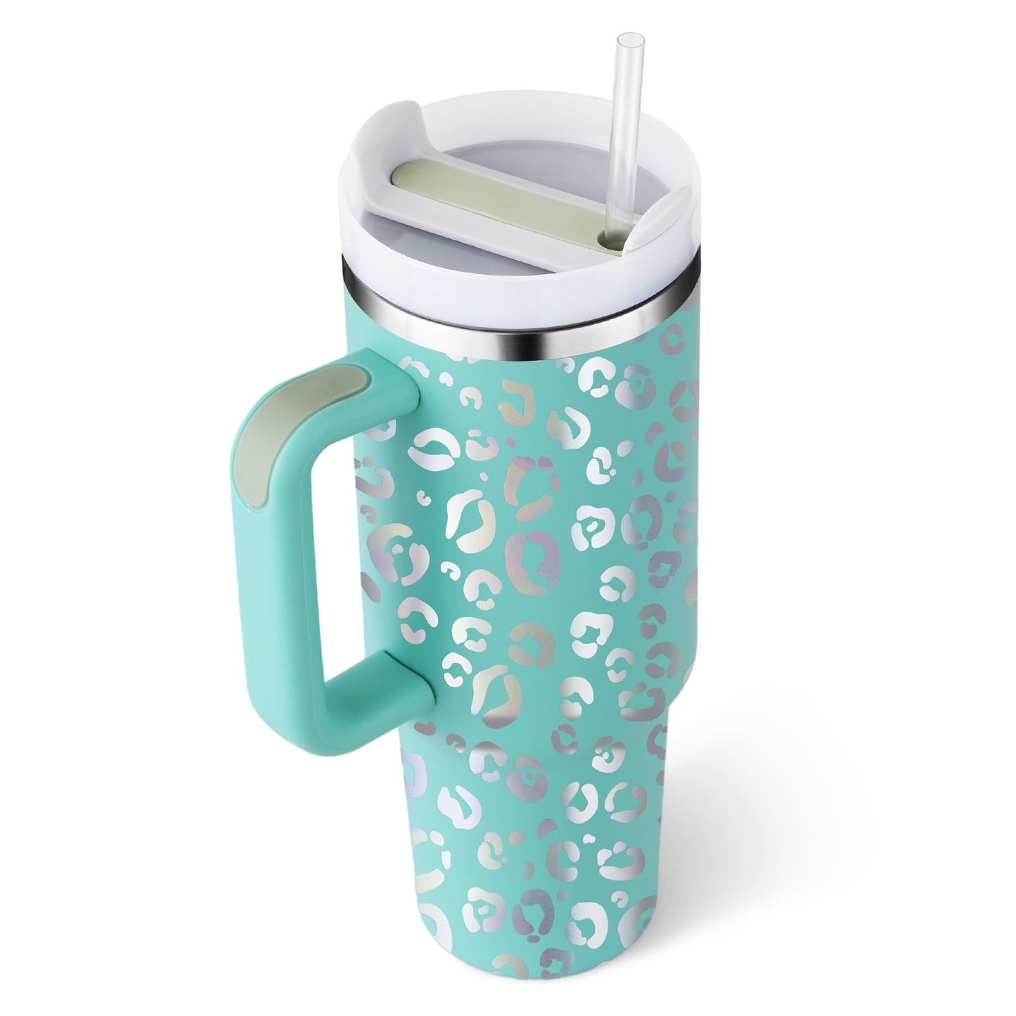 40oz Insulated Tumbler with Handle, Straw, and Lid - Life Hack Mart