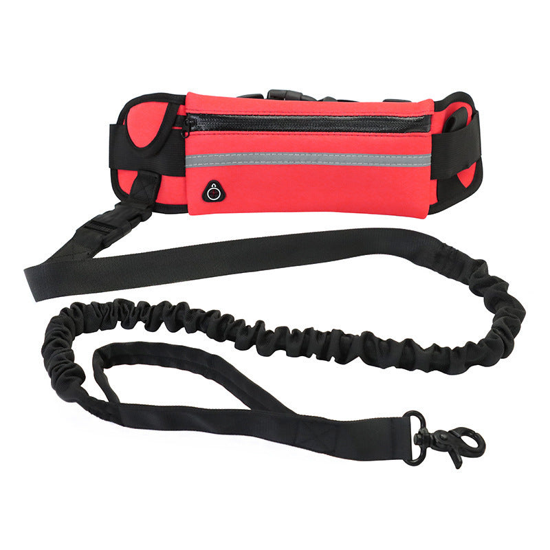 Hands-Free Dog Leash with Bungee, Phone & Bottle Holder - Life Hack Mart