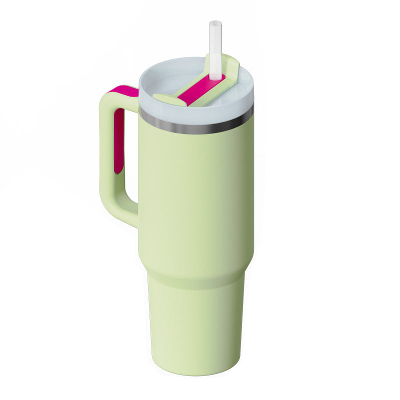 40oz Insulated Tumbler with Handle, Straw, and Lid - Life Hack Mart
