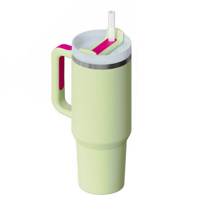 40oz Insulated Tumbler with Handle, Straw, and Lid - Life Hack Mart