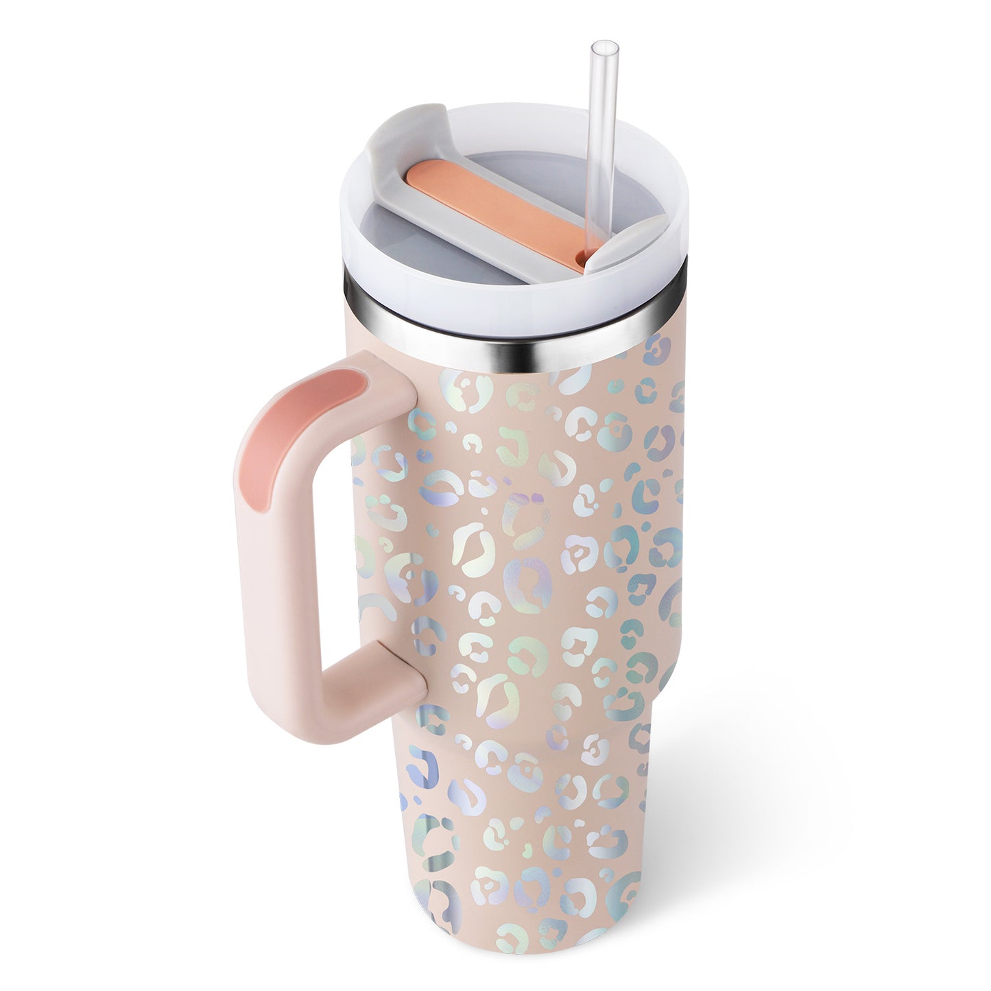 40oz Insulated Tumbler with Handle, Straw, and Lid - Life Hack Mart