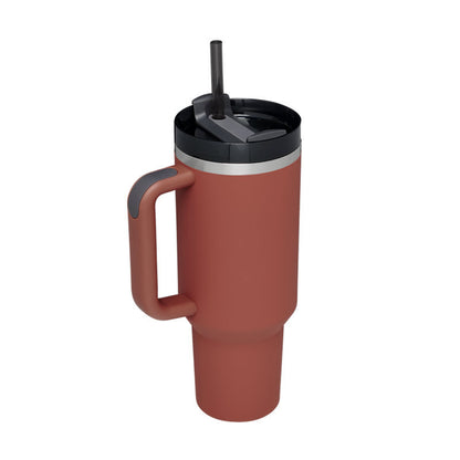 40oz Insulated Tumbler with Handle, Straw, and Lid - Life Hack Mart