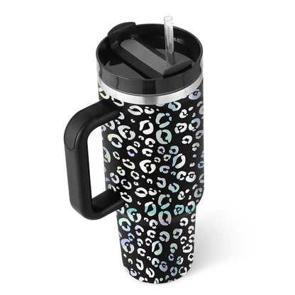 40oz Insulated Tumbler with Handle, Straw, and Lid - Life Hack Mart