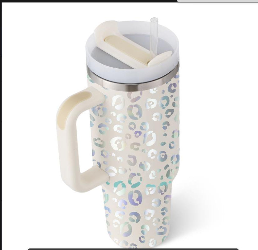 40oz Insulated Tumbler with Handle, Straw, and Lid - Life Hack Mart