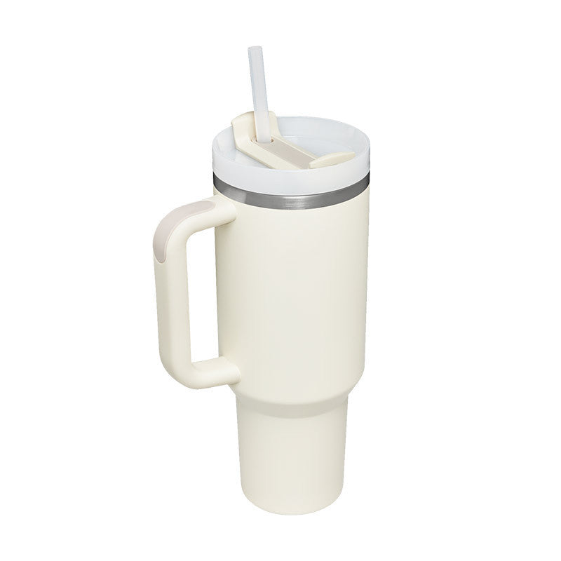 40oz Insulated Tumbler with Handle, Straw, and Lid - Life Hack Mart