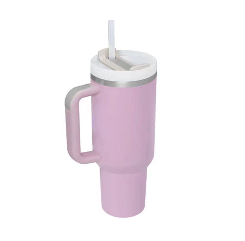 40oz Insulated Tumbler with Handle, Straw, and Lid - Life Hack Mart