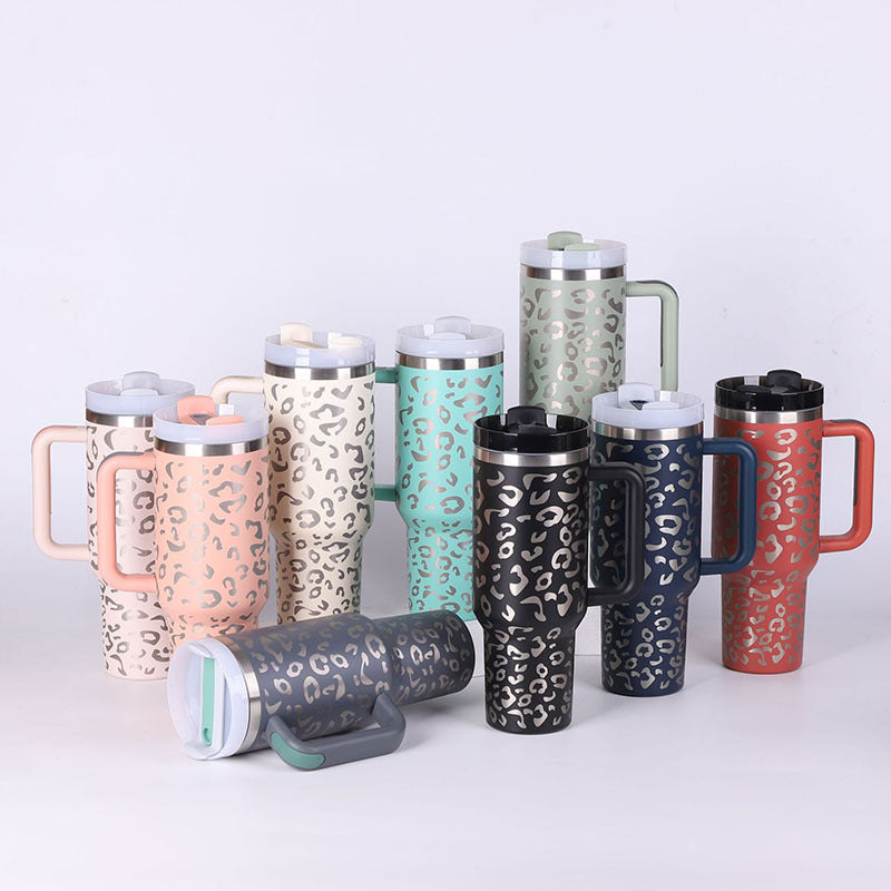40oz Insulated Tumbler with Handle, Straw, and Lid - Life Hack Mart
