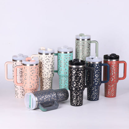 40oz Insulated Tumbler with Handle, Straw, and Lid - Life Hack Mart