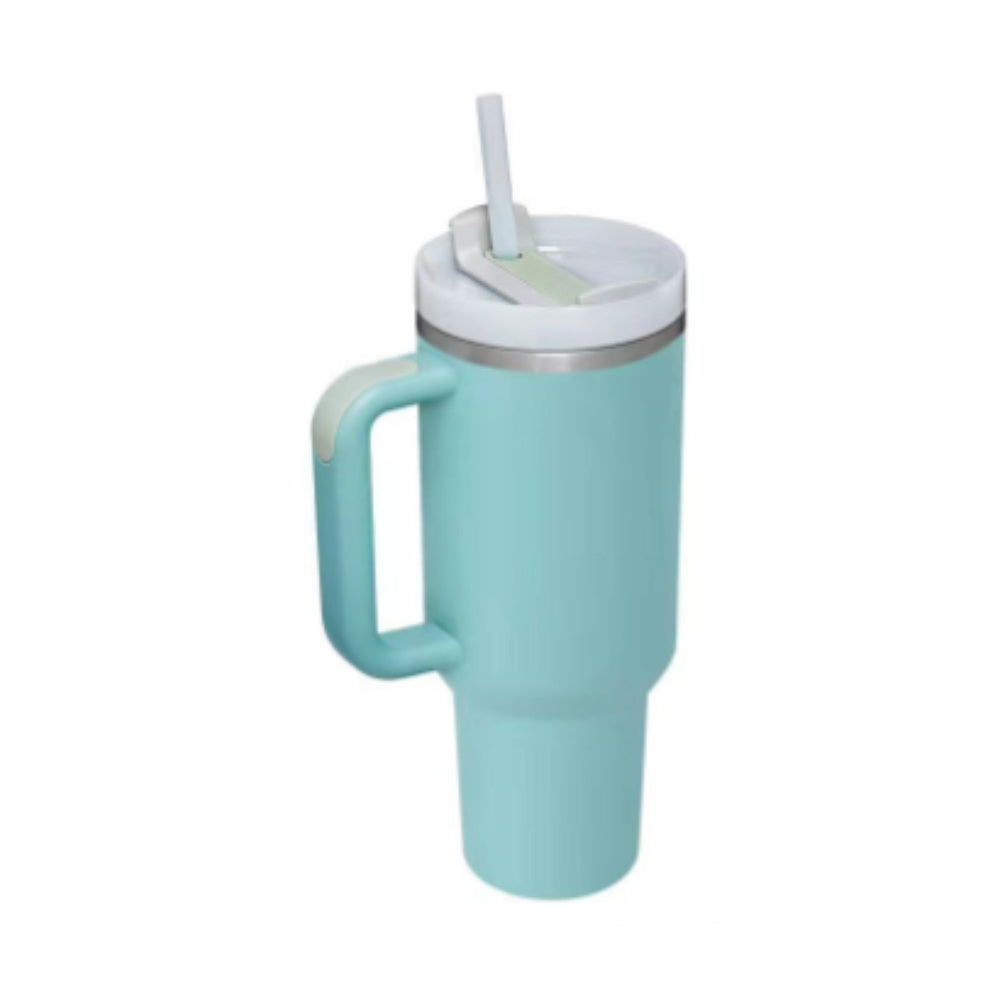 40oz Insulated Tumbler with Handle, Straw, and Lid - Life Hack Mart