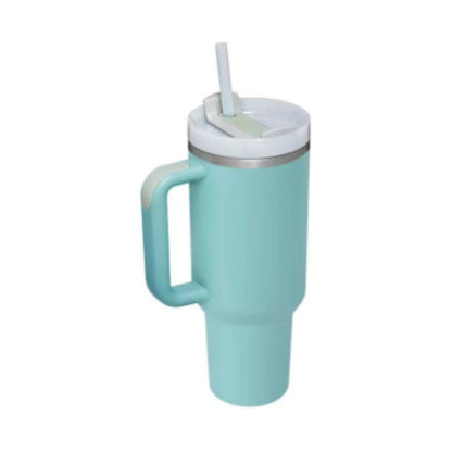 40oz Insulated Tumbler with Handle, Straw, and Lid - Life Hack Mart