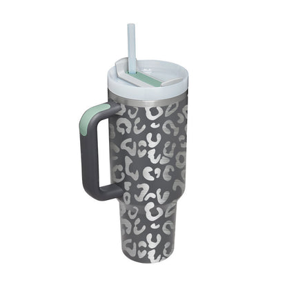 40oz Insulated Tumbler with Handle, Straw, and Lid - Life Hack Mart
