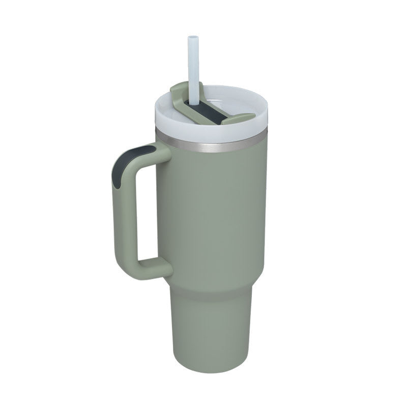 40oz Insulated Tumbler with Handle, Straw, and Lid - Life Hack Mart