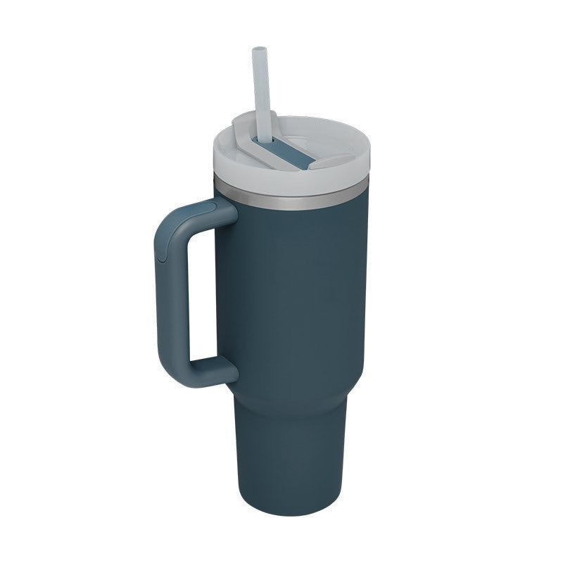 40oz Insulated Tumbler with Handle, Straw, and Lid - Life Hack Mart